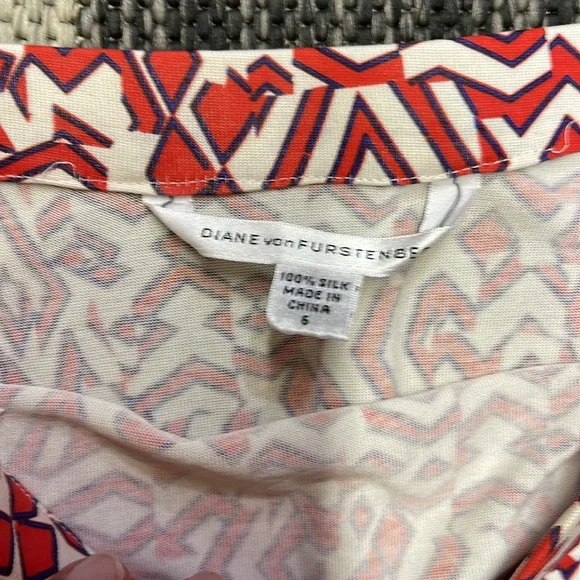 Diane Von Furstenberg 100% Silk Strapless Dresses (2) Size 6 - Picture 2 of 3